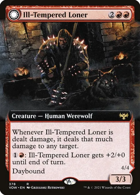 Ill-Tempered Loner // Howlpack Avenger - Foil