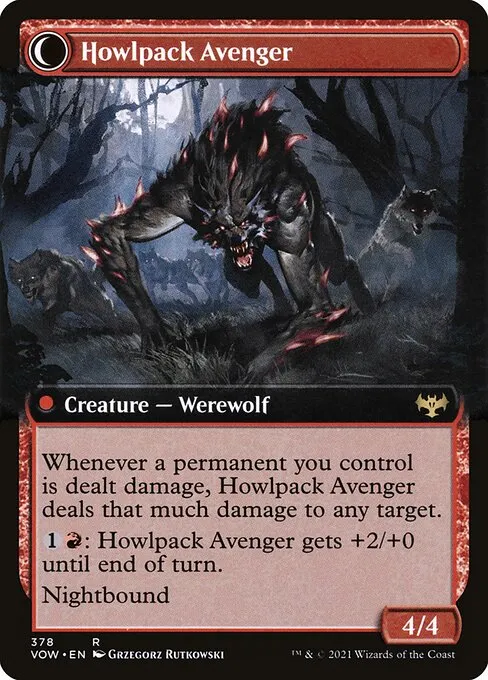 Ill-Tempered Loner // Howlpack Avenger - Foil