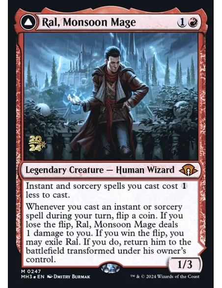 Ral, Monsoon Mage // Ral, Leyline Prodigy - Foil