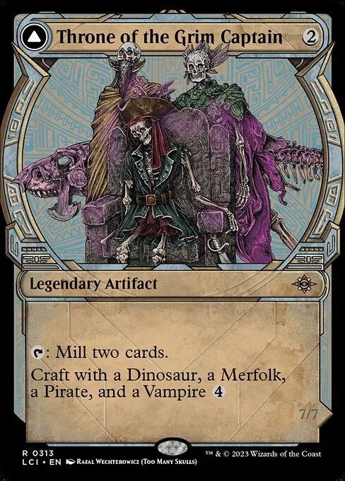 Throne of the Grim Captain // The Grim Captain - Foil