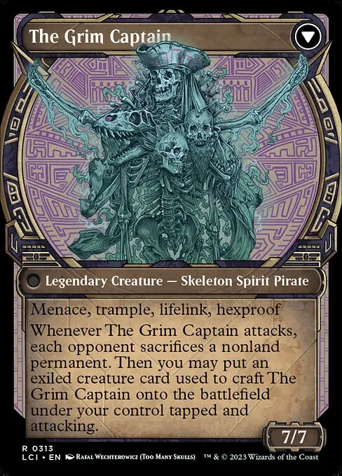 Throne of the Grim Captain // The Grim Captain - Foil