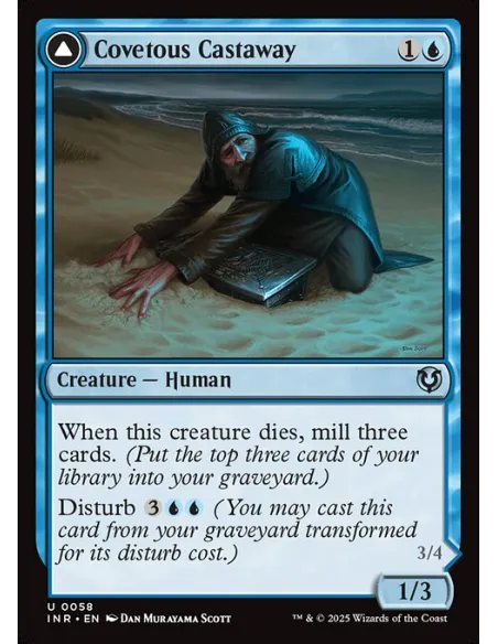 Covetous Castaway // Ghostly Castigator - Foil