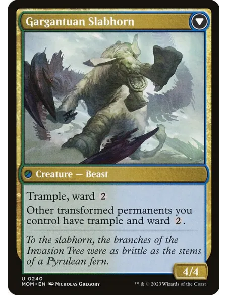 Invasion of Pyrulea // Gargantuan Slabhorn - Foil