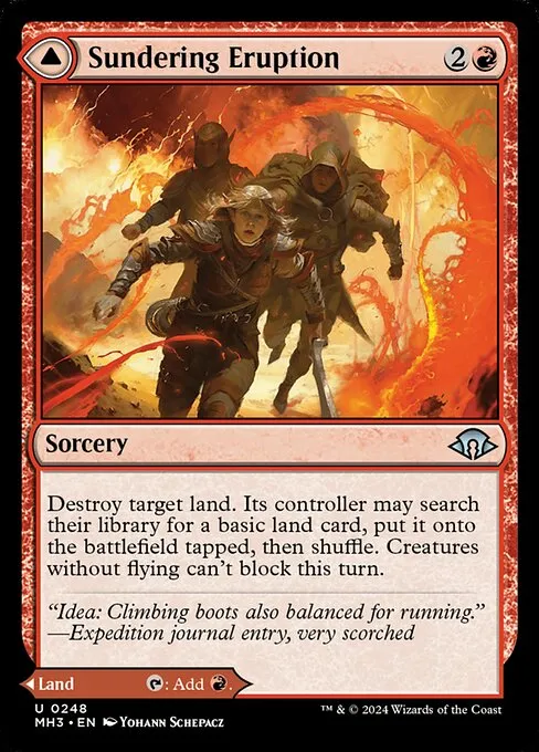 Sundering Eruption // Volcanic Fissure - Foil