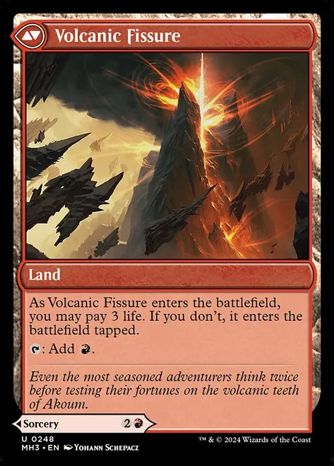 Sundering Eruption // Volcanic Fissure - Foil