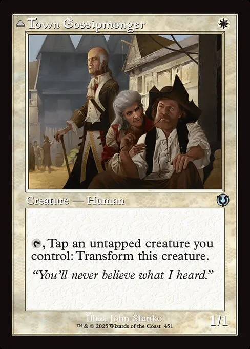 Town Gossipmonger // Incited Rabble - Foil