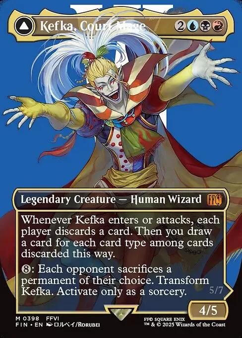 Kefka, Court Mage // Kefka, Ruler of Ruin - Foil