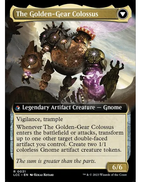 Tetzin, Gnome Champion // The Golden-Gear Colossus