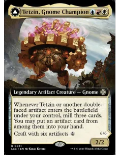 Tetzin, Gnome Champion // The Golden-Gear Colossus - Foil