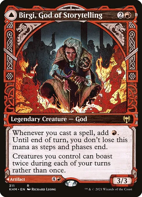 Birgi, God of Storytelling // Harnfel, Horn of Bounty - Foil