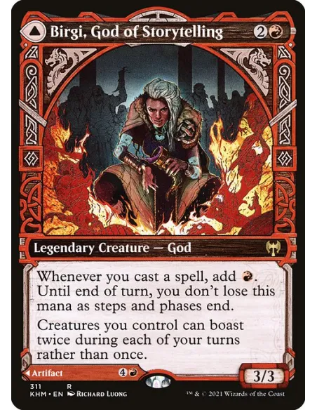 Birgi, God of Storytelling // Harnfel, Horn of Bounty - Foil