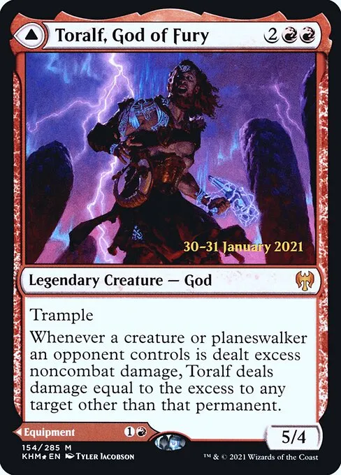 Toralf, God of Fury // Toralf's Hammer - Foil