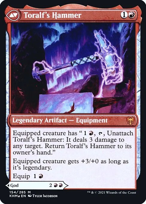 Toralf, God of Fury // Toralf's Hammer - Foil
