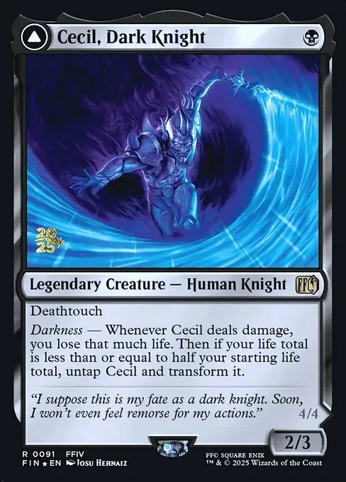 Cecil, Dark Knight // Cecil, Redeemed Paladin - Foil