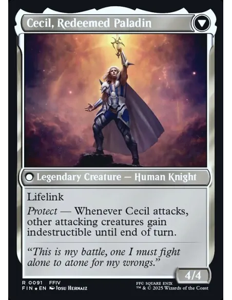 Cecil, Dark Knight // Cecil, Redeemed Paladin - Foil