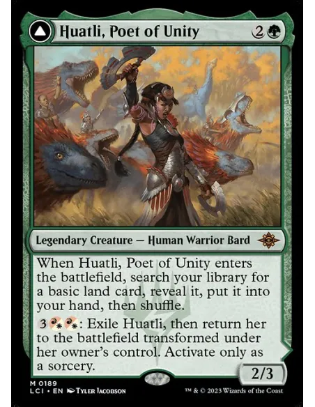 Huatli, Poet of Unity // Roar of the Fifth People - Foil