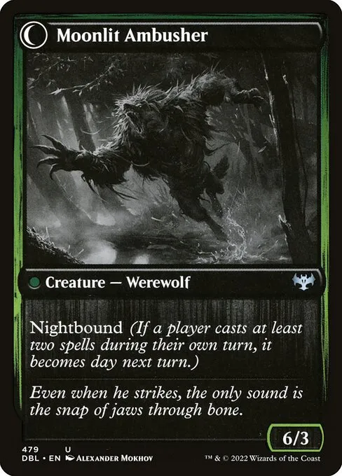 Oakshade Stalker // Moonlit Ambusher - Foil