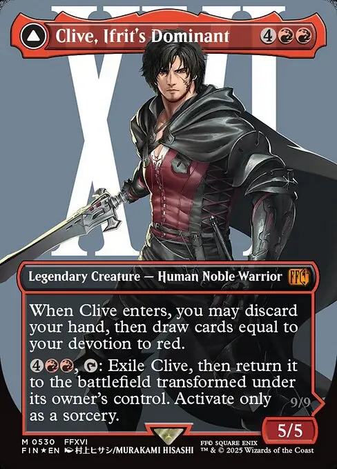 Clive, Ifrit's Dominant // Ifrit, Warden of Inferno - Foil