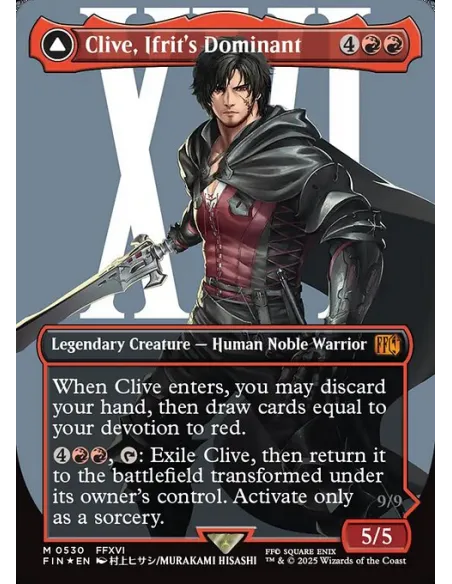 Clive, Ifrit's Dominant // Ifrit, Warden of Inferno - Foil