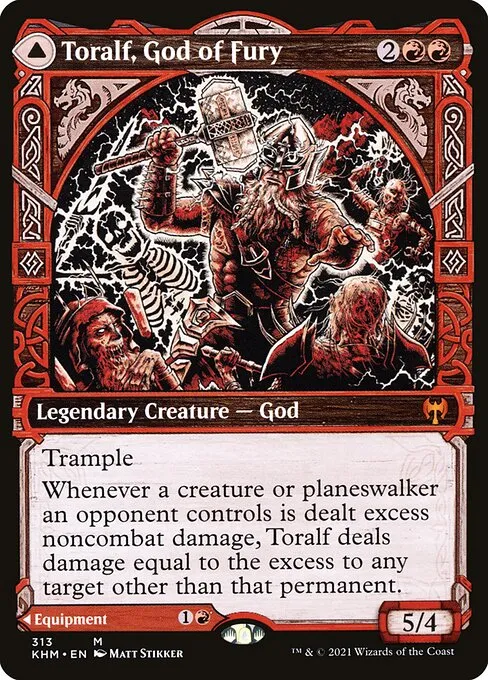 Toralf, God of Fury // Toralf's Hammer - Foil