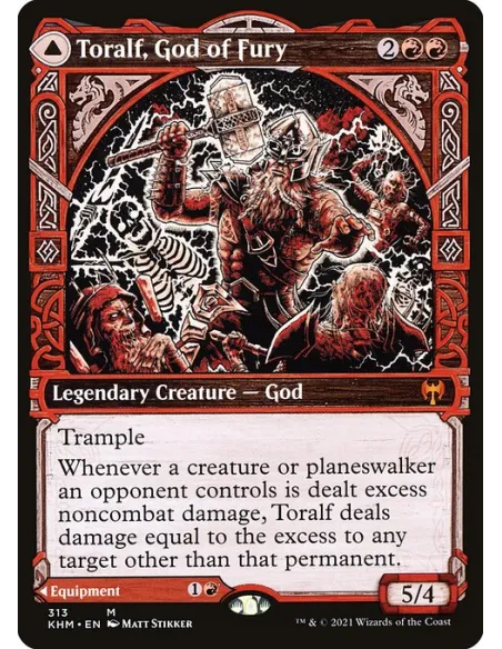 Toralf, God of Fury // Toralf's Hammer - Foil