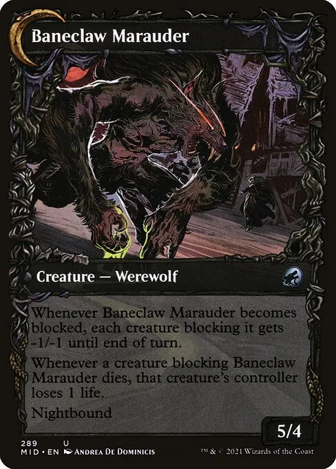 Baneblade Scoundrel // Baneclaw Marauder - Foil