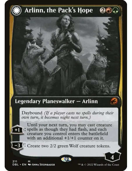 Arlinn, the Pack's Hope // Arlinn, the Moon's Fury - Foil