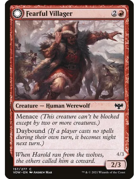 Fearful Villager // Fearsome Werewolf