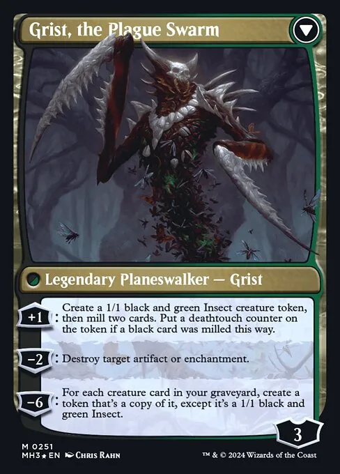 Grist, Voracious Larva // Grist, the Plague Swarm - Foil