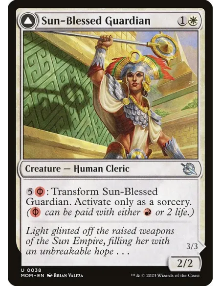 Sun-Blessed Guardian // Furnace-Blessed Conqueror - Foil