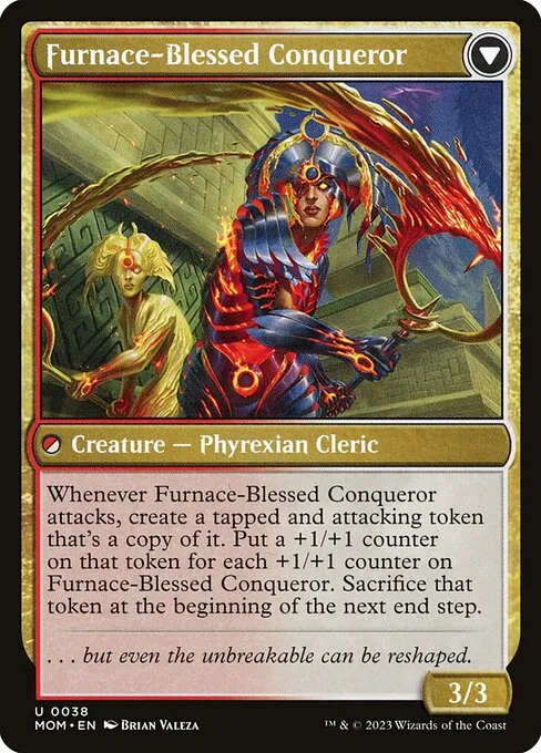 Sun-Blessed Guardian // Furnace-Blessed Conqueror - Foil