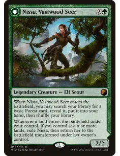 Nissa, Vastwood Seer // Nissa, Sage Animist - Foil