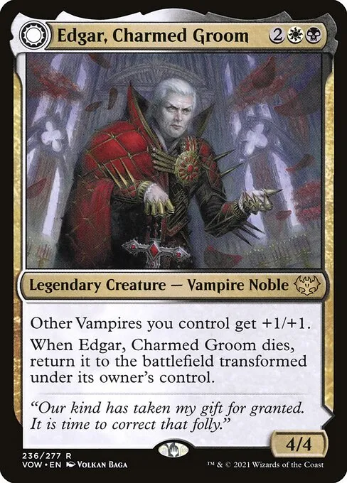 Edgar, Charmed Groom // Edgar Markov's Coffin - Foil