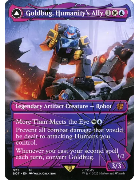 Goldbug, Humanity's Ally // Goldbug, Scrappy Scout