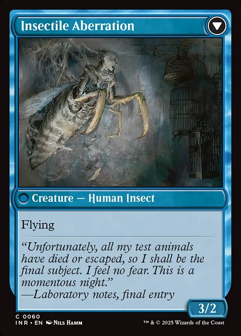 Delver of Secrets // Insectile Aberration - Foil