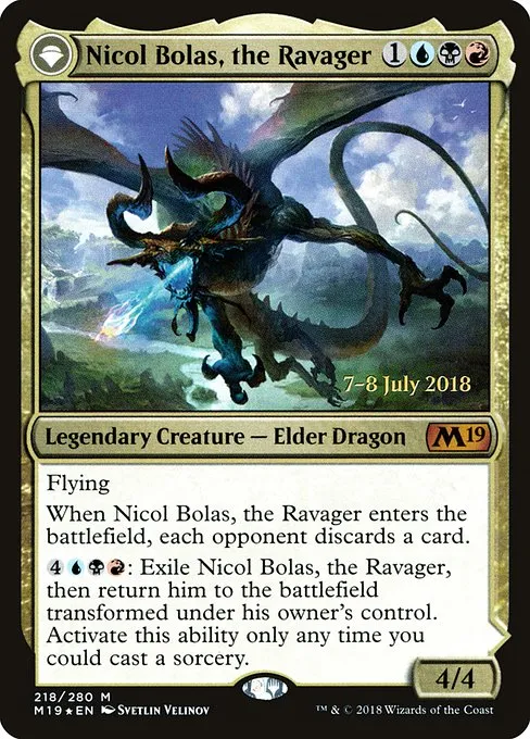 Nicol Bolas, the Ravager // Nicol Bolas, the Arisen - Foil