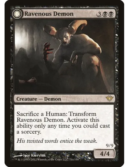 Ravenous Demon // Archdemon of Greed - Foil