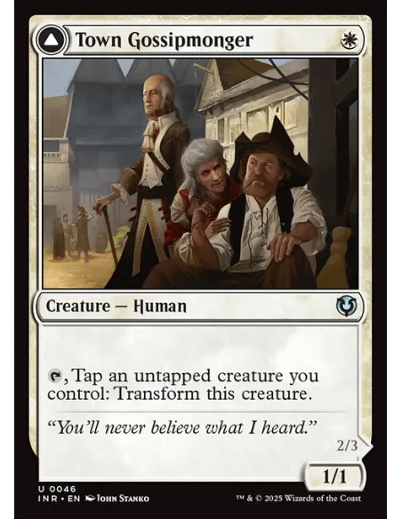 Town Gossipmonger // Incited Rabble - Foil