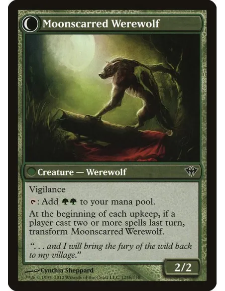 Scorned Villager // Moonscarred Werewolf