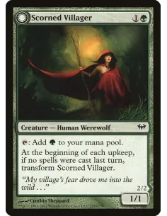 Scorned Villager // Moonscarred Werewolf - Foil