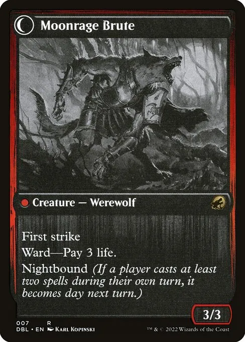 Brutal Cathar // Moonrage Brute - Foil