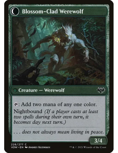 Weaver of Blossoms // Blossom-Clad Werewolf