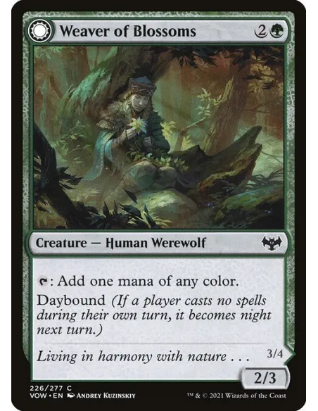 Weaver of Blossoms // Blossom-Clad Werewolf - Foil