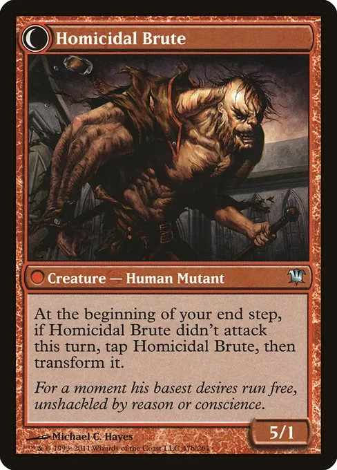 Civilized Scholar // Homicidal Brute - Foil