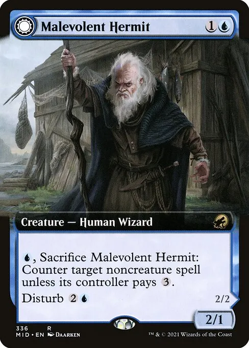 Malevolent Hermit // Benevolent Geist - Foil