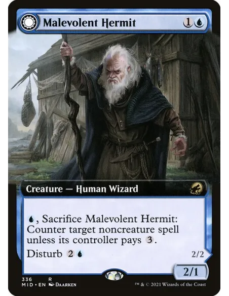 Malevolent Hermit // Benevolent Geist - Foil