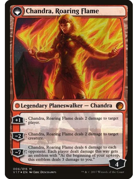 Chandra, Fire of Kaladesh // Chandra, Roaring Flame - Foil