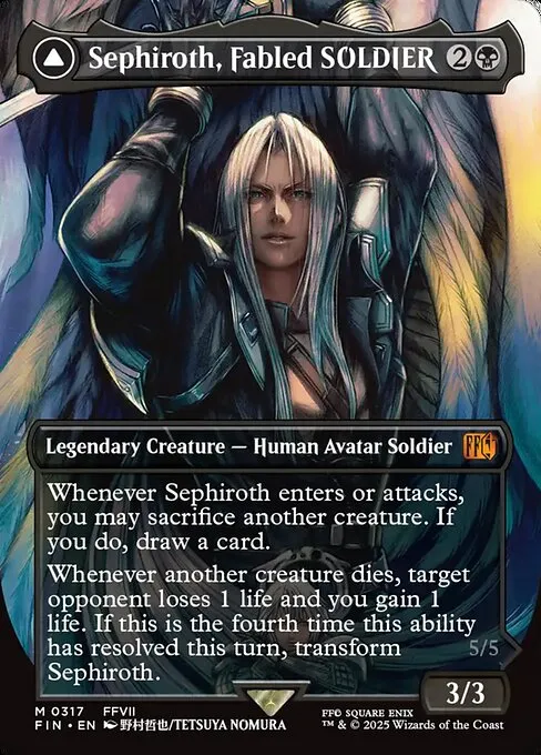 Sephiroth, Fabled SOLDIER // Sephiroth, One-Winged Angel - Foil