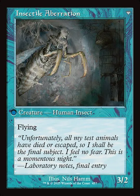 Delver of Secrets // Insectile Aberration - Foil