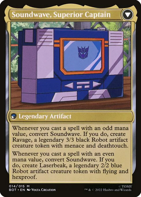 Soundwave, Sonic Spy // Soundwave, Superior Captain - Foil